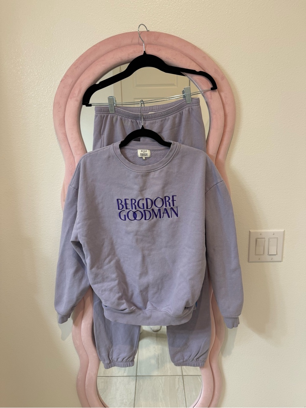 KULE Lilac Logo Sweatshirt and Joggers Set